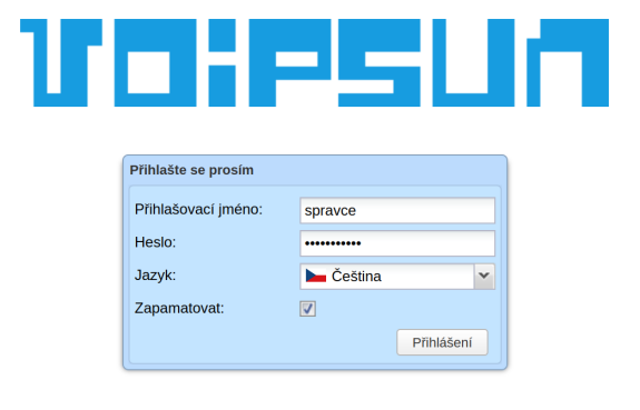 Nové přihlášení