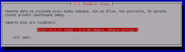 Výběr disku