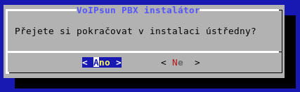 Potvrzení instalace