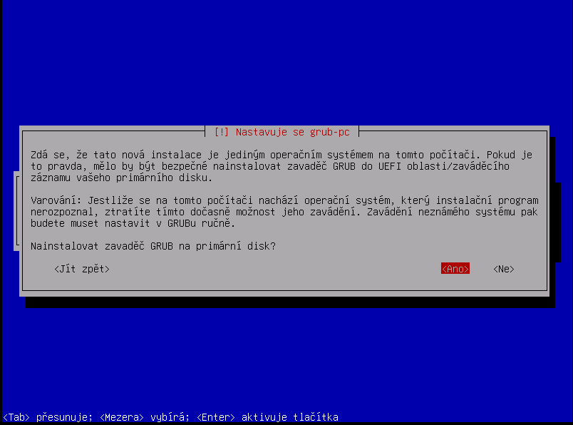 Instalace GRUB