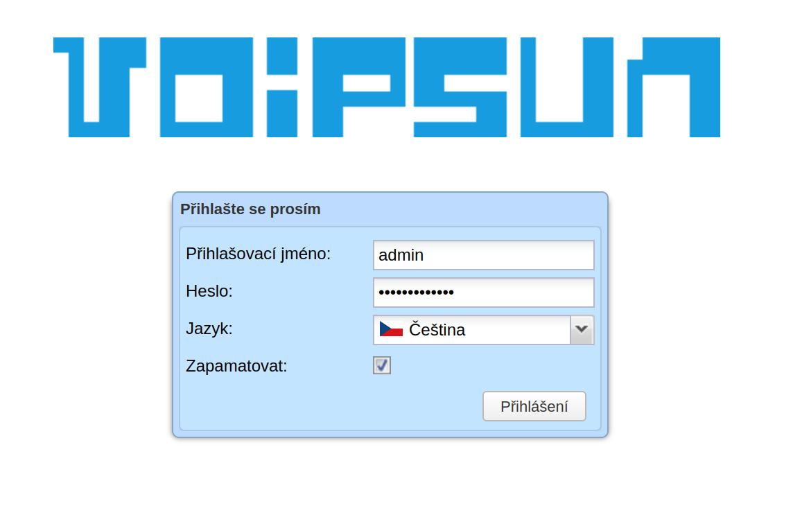 Vytvoření uživatele
