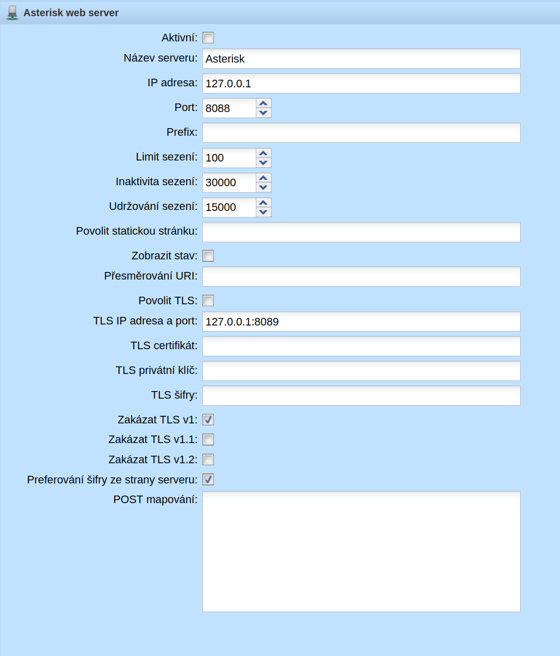 Asterisk web server