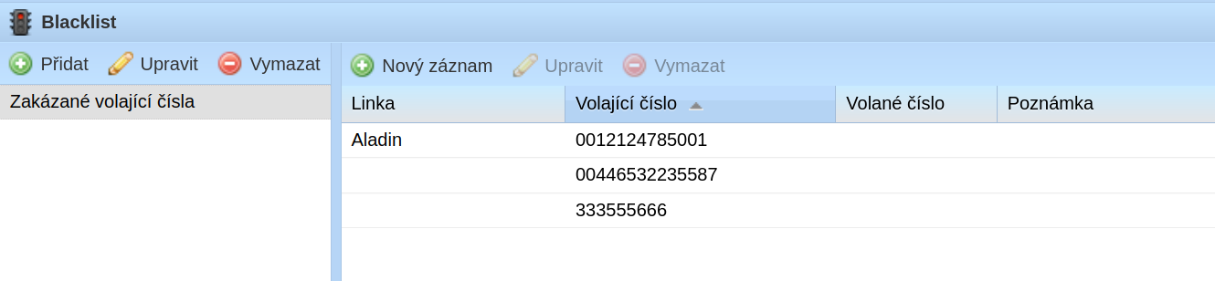 Seznamy blacklistu