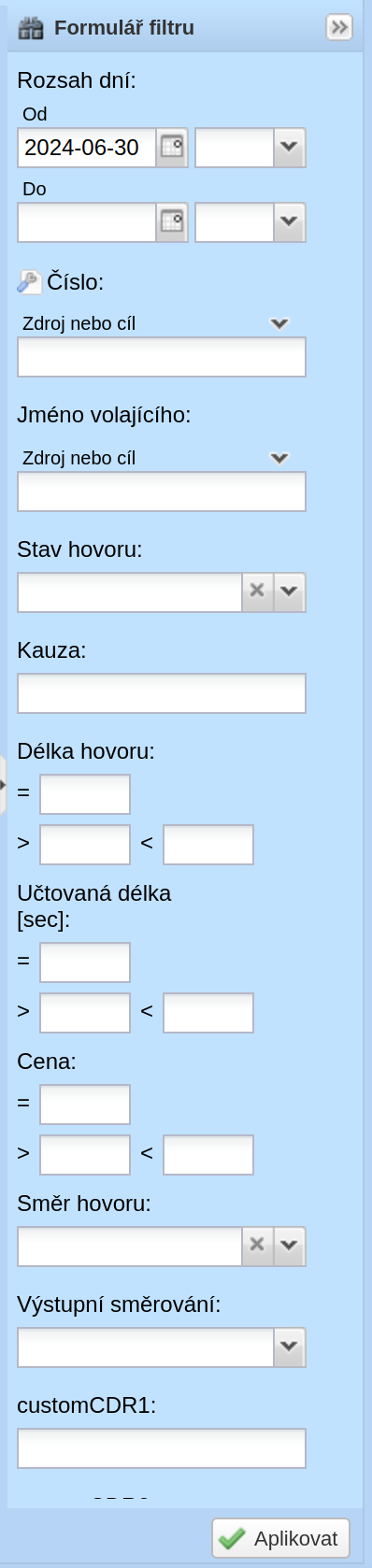Postranní filtr
