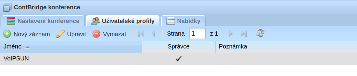 Profily uživatelů