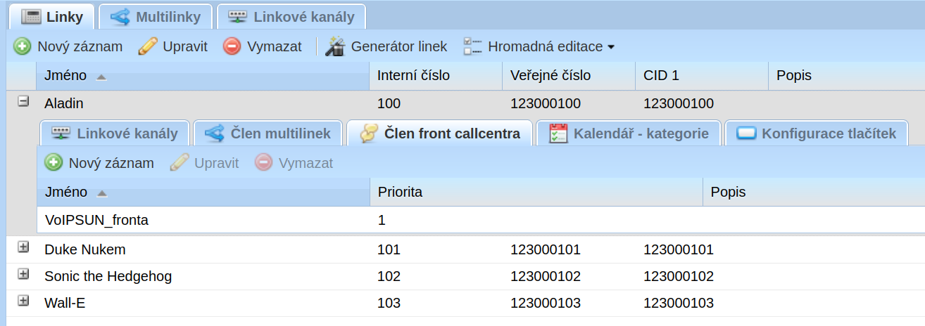 Členství ve frontách