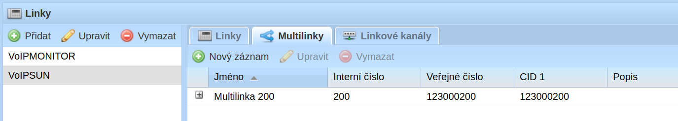 Seznam multilinek