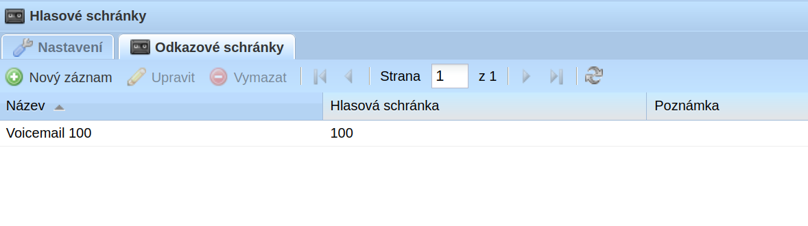 Seznam schránek